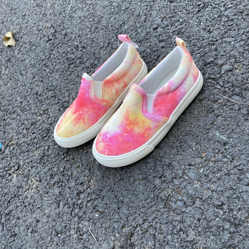 Cat & Jack Tie-Dye Toddler Girl Slip On Sneakers